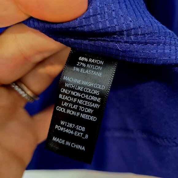 Betabrand Transcendent Blazer Womens Size 3X Royal Blue Stretch Office New - Picture 6 of 8